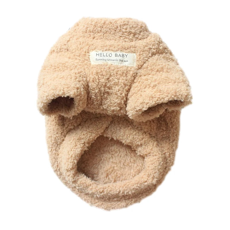 Winter Dog Sweater – Warm Plush Jacket for Small and Medium Dogs and Cats