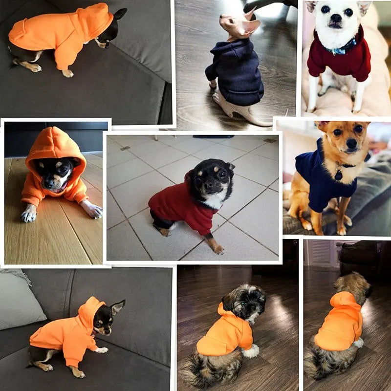 Warm Dog Hoodie - Cozy Pet Clothes for Small to Large Dogs