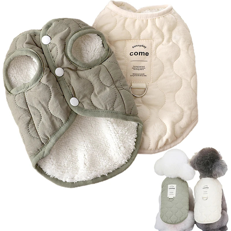 Winter Pet Dog Vest – Warm Cotton Jacket for Small and Medium Dogs and Cats
