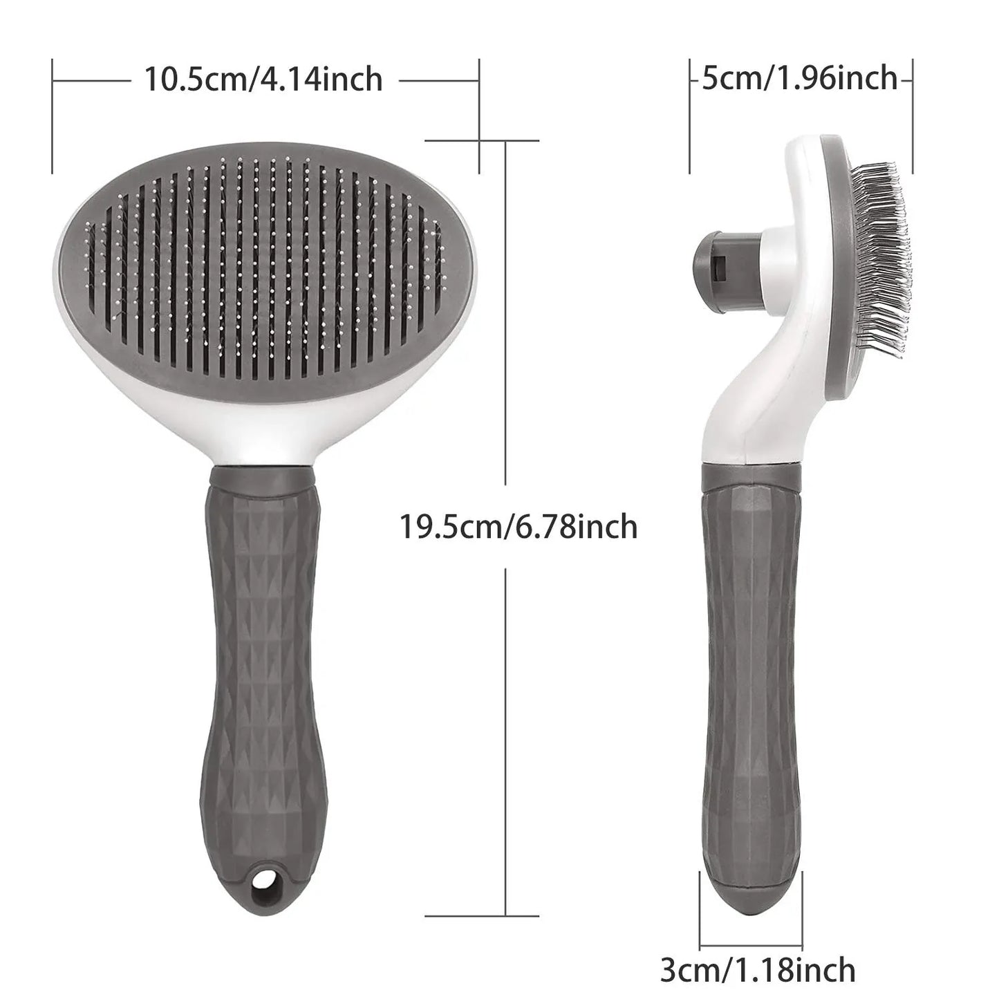Self-Cleaning Pet Hair Remover Brush – Grooming Tool for Dogs and Cats