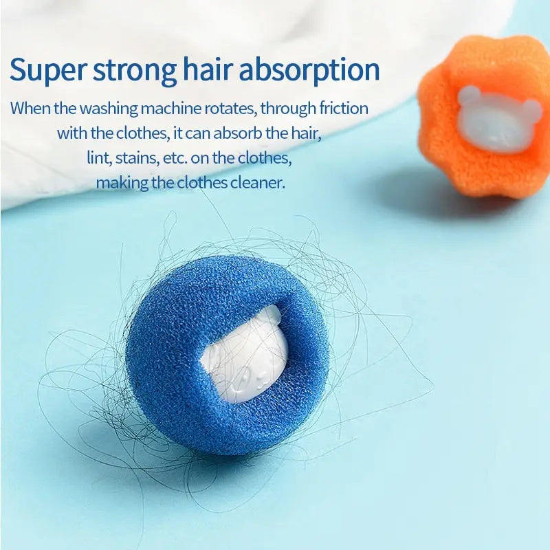 Laundry Ball Hair Remover Kit – Pet Hair Cleaning Tool for Clothes