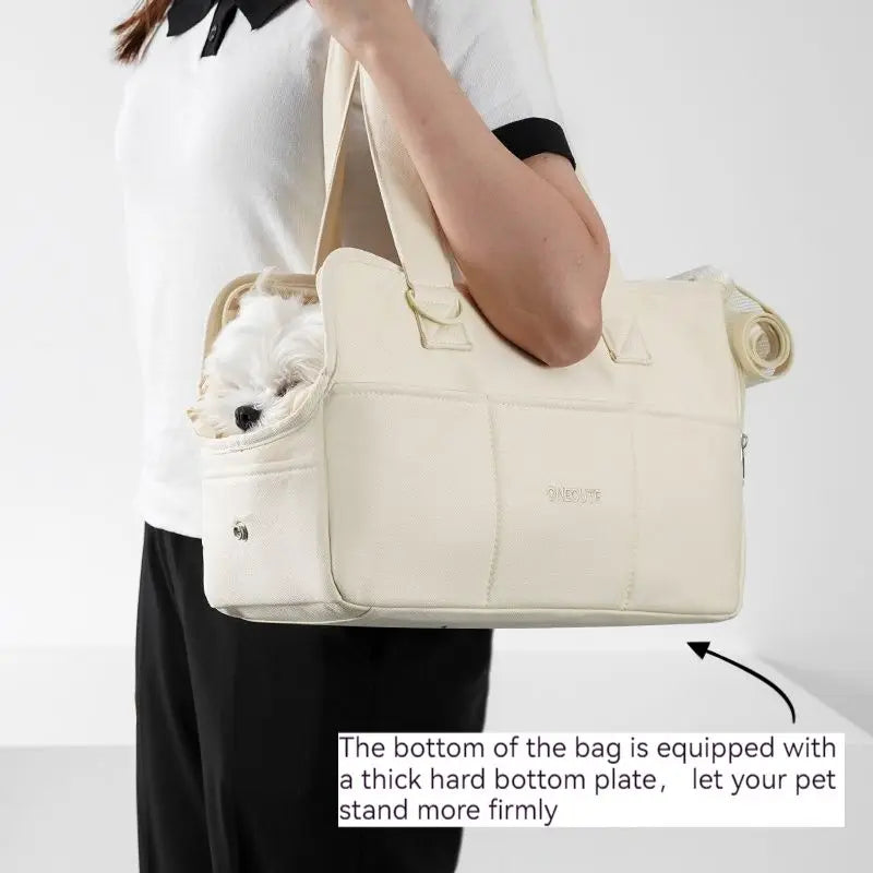 Puppy Go Out Portable Shoulder Handbag Dog Carrier Bag for Small Pets