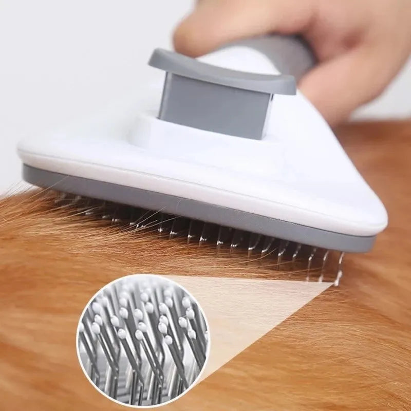 Self-Cleaning Pet Hair Remover Brush – Grooming Tool for Dogs and Cats