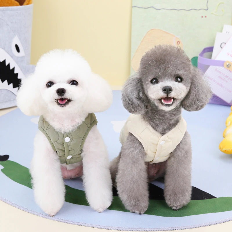 Winter Pet Dog Vest – Warm Cotton Jacket for Small and Medium Dogs and Cats