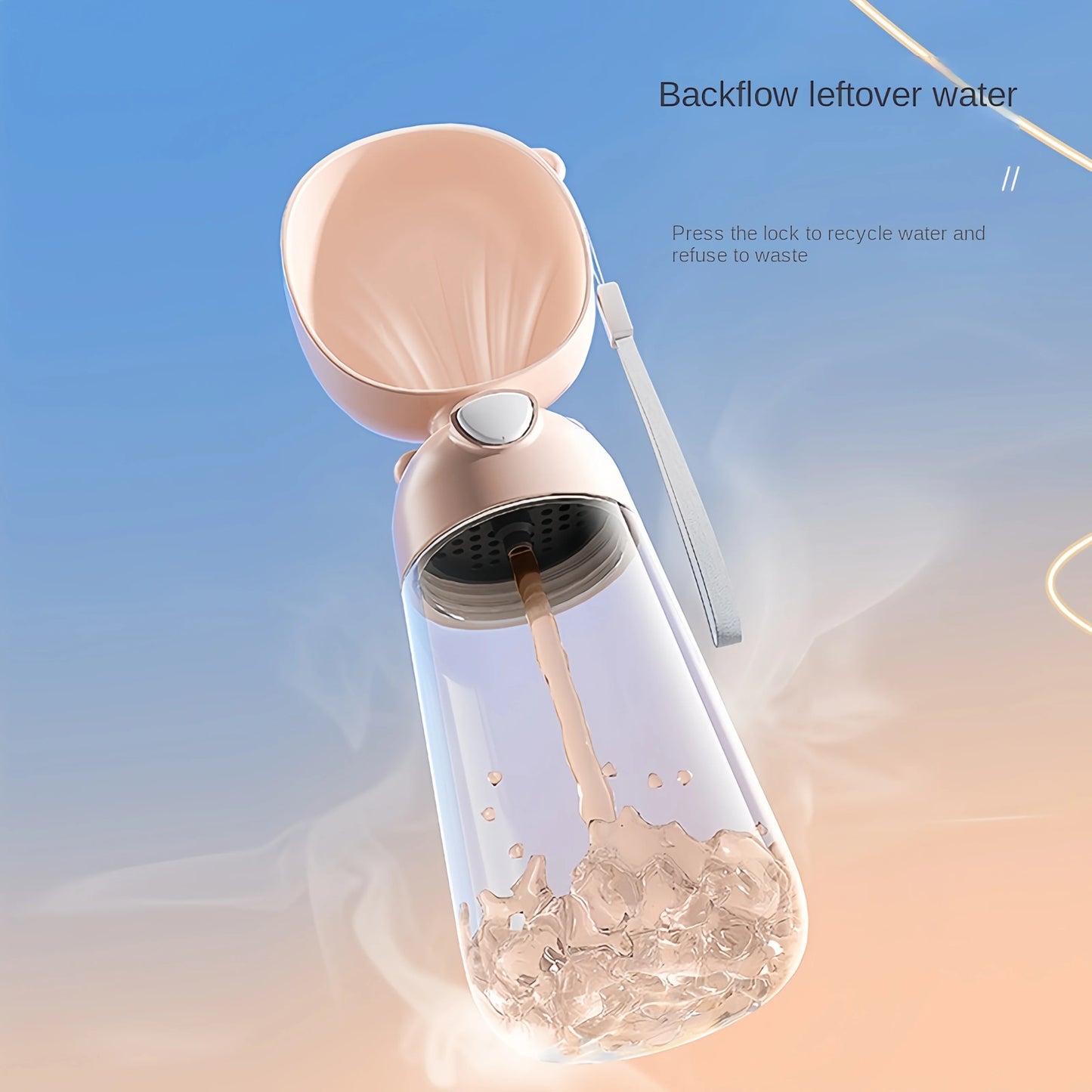 Portable Water Bowl Portable Food Grade Material Dog Cat Travel Pet Water Cup Bottle With Food Dispenser Pet Dog Supplies