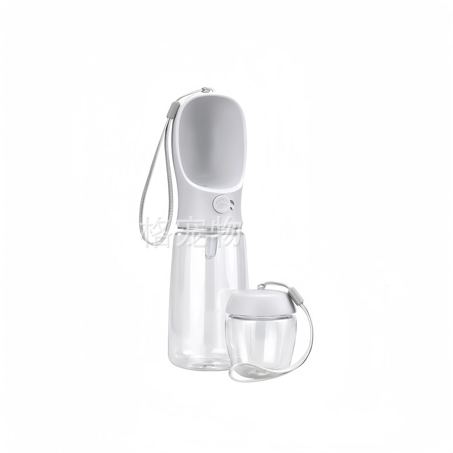Portable Pet Feeding and Watering Supplies Portable Food Grade Material Dog Travel Pet Water Cup Bottle With Food Dispenser