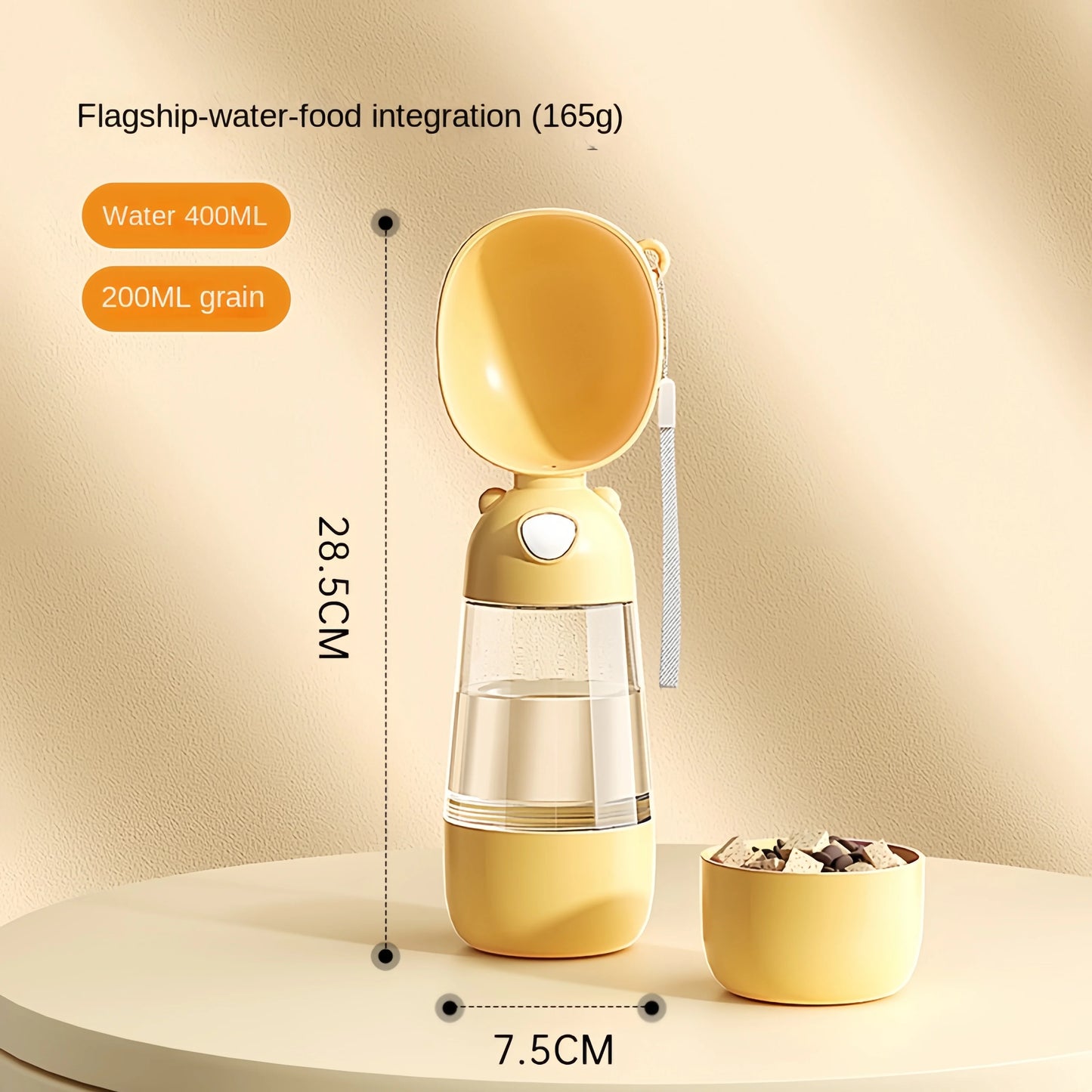 Portable Water Bowl Portable Food Grade Material Dog Cat Travel Pet Water Cup Bottle With Food Dispenser Pet Dog Supplies