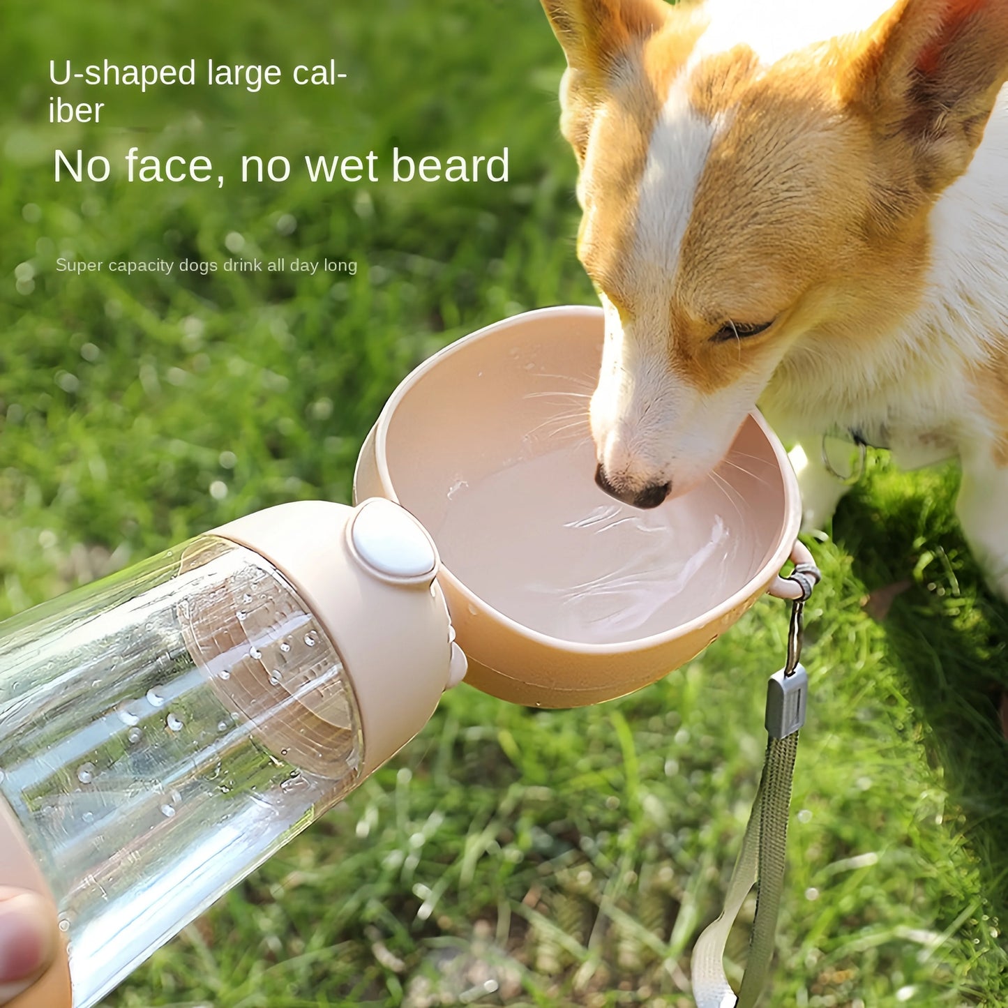 Portable Water Bowl Portable Food Grade Material Dog Cat Travel Pet Water Cup Bottle With Food Dispenser Pet Dog Supplies